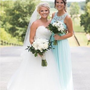 BRIDESMAID/FORMAL DRESS | MANIJU | MINT TEAL | SIZE SMALL